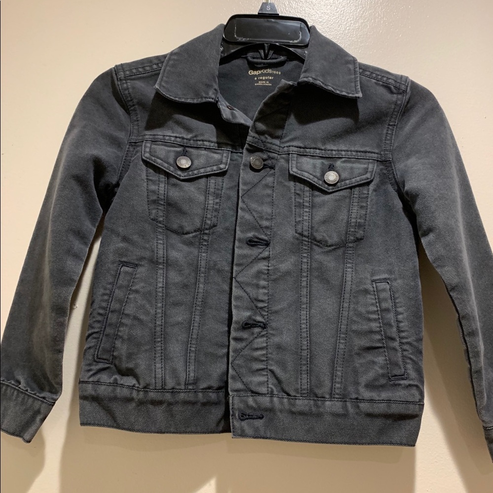 Gap kids grey jean jacket size S